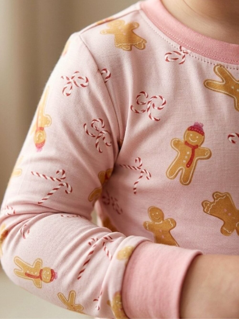 Toast + Jams Bamboo Pajamas 2T | Pink Gingerbread 2-Piece Set - Picture 4 of 5